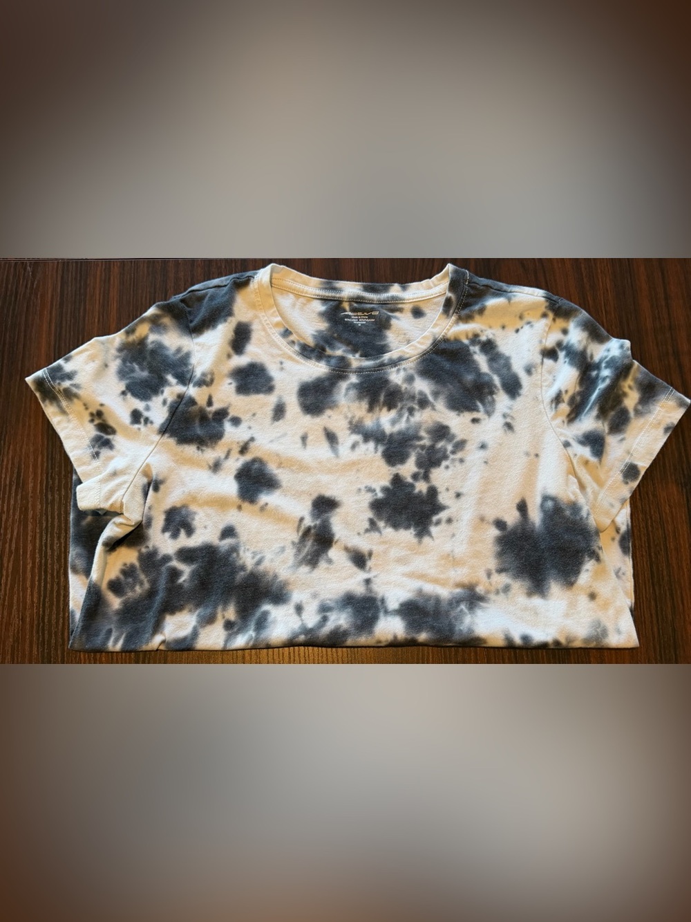 Medium Activ8 Black & White Tie-Dye Crewneck Tee